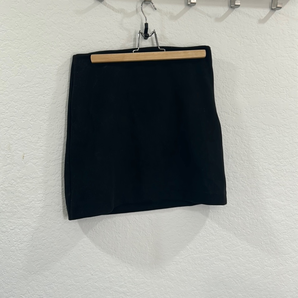 Banana republic black velvet skirt
